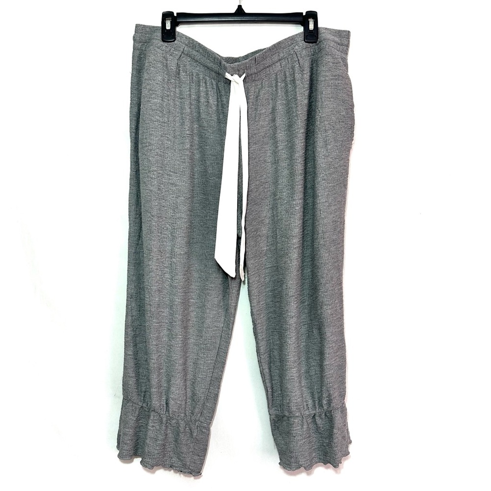 Gilligan & O'Malley Women’s Gray Cozy Wide Leg Pajama Pants Size XXL - NWT